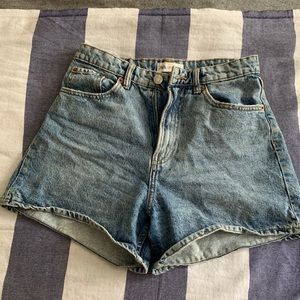 Zara high waisted denim shorts